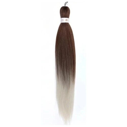 Queen Fair пряди из искусственных волос Sim-Braids двухцветный, светло-серый/русый
