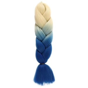 Queen Fair пряди из искусственных волос Zumba двухцветный, блонд/синий