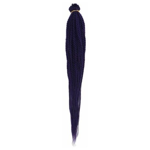 Queen fair Сенегал твист, 55-60 см, 100 гр (CE), цвет фиолетовый (Purple)