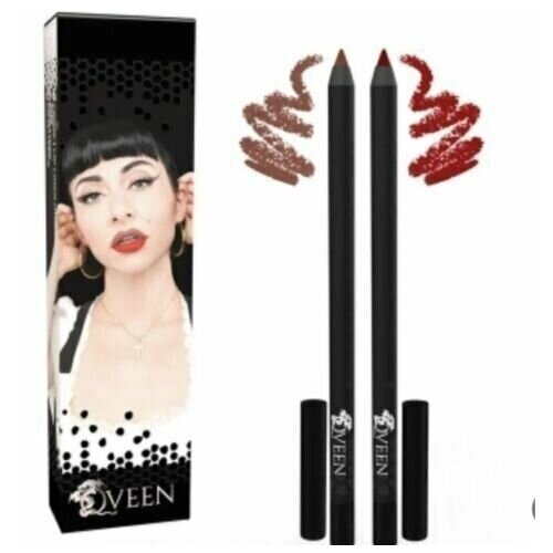 Qveen Partners In Crime Lip SOS & Spray Tan - набор карандашей для губ, 2*1 г