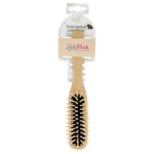 Расческа для волос LADY PINK BASIC деревянная прямоугольная