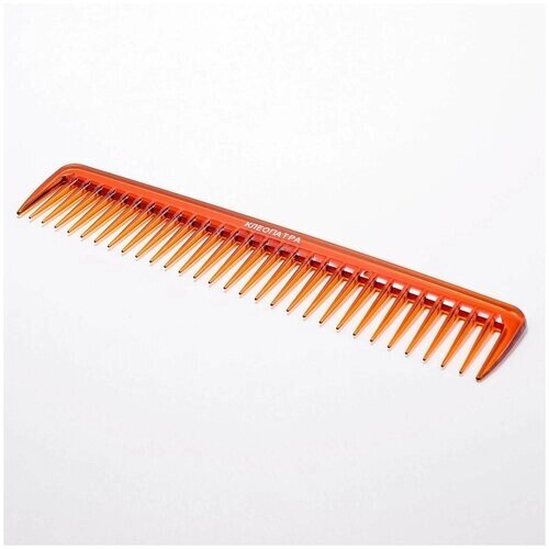 Расческа-гребень для волос, цвет оранжевый, длина 17.5 см, 1 шт.