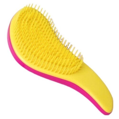 Расческа массажная для волос (арт. Р-390) розовый/желтый