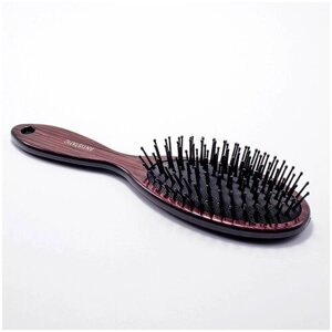 Расческа щетка для волос, цвет коричневый, длина 22 см, 1 шт.