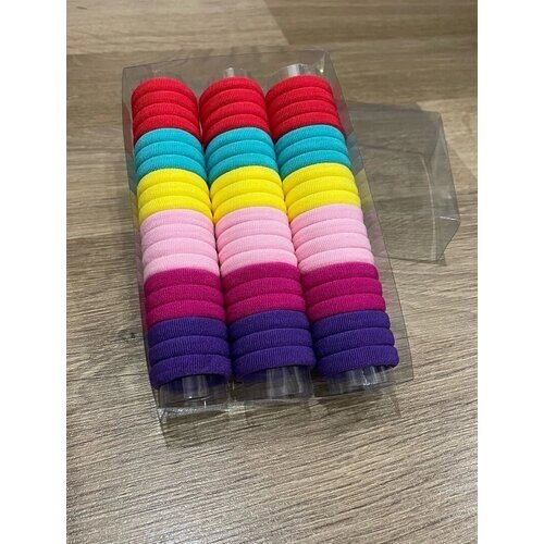 Разноцветные резинки для волос 60шт