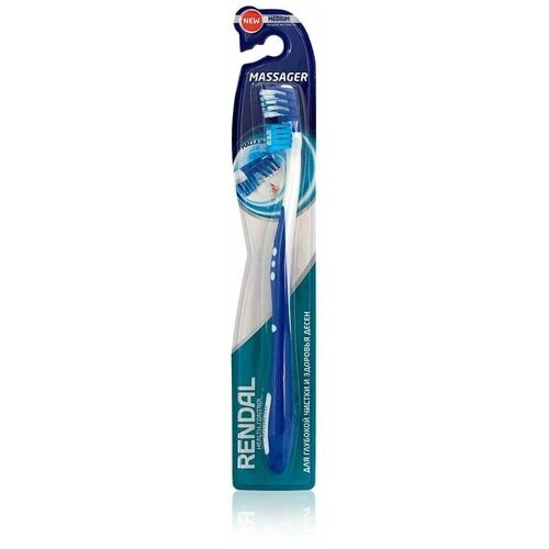 RENDALL Зубная щетка для взрослых (мягкая жесткость) ice stick"2 шт.