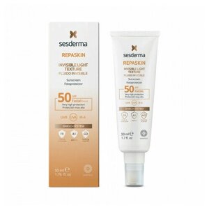 Repaskin invisible LIGHT texture facial sunscreen SPF50 – средство солнцезащитное сверхлегкое для лица сзф50, 50 мл