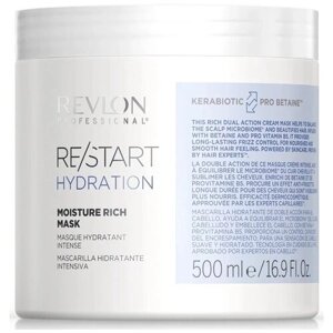 Revlon Professional ReStart Hydration Moisture Rich Mask Интенсивно увлажняющая маска, 500 мл, банка