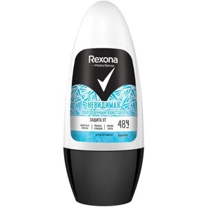 Rexona Антиперспирант MotionSense Невидимая Прозрачный кристалл, ролик, 50 мл, 1 шт.