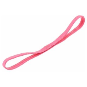 Резинка для волос с силиконовой полоской (розовый цвет). Для занятий спортом