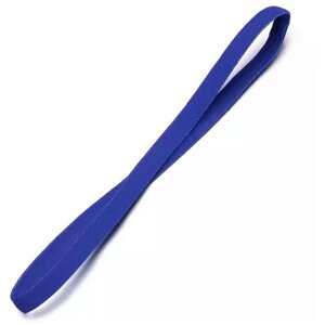 Резинка для волос с силиконовой полоской (темно-синий цвет). Для занятий спортом