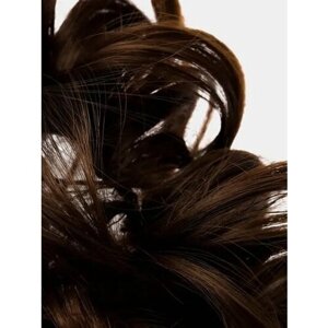 Резинка-шиньон, пучок шоколадный из искусственных волос, термо-канекалон, 45 г, 12-15 см, оттенок 2#