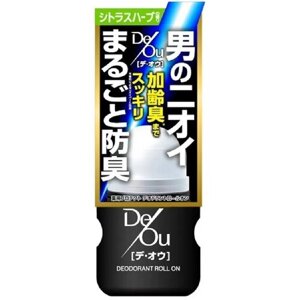 ROHTO DeOu Medicated Deodorant Roll On японский мужской дезодорант против возрастного запаха пота, 50 мл