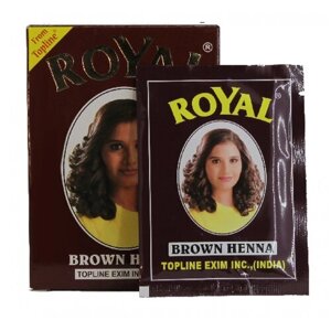 Royal Хна для бровей, 10 г, brown, 10 г, 7 уп.
