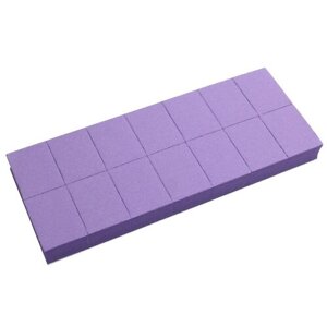 RuNail, мини-бафы (фиолетовые, 100/180), 14 шт