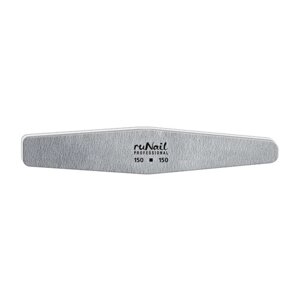 Runail Professional Профессиональная пилка для искусственных ногтей, 150/150 грит, серый