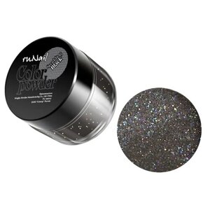 Runail Professional пудра Color powder, Sparkling Black