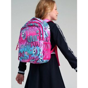 Рюкзак для девочки PlayToday, размер 38*29*19 см, голубой