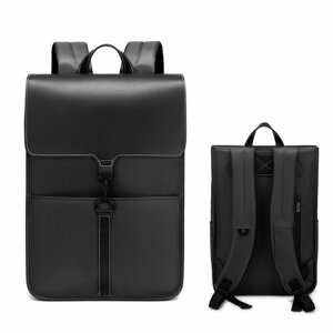 Рюкзак для ноутбука 15,6-дюймовый повседневный деловой рюкзак мужчин и женщин, черный