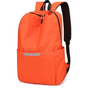 Рюкзак молодежный, городской, для ноутбука, спортивный, школьный, CityFOX RK-15/оранжевый_серая_полоса