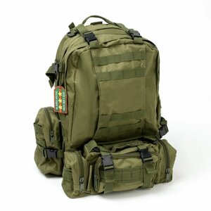 Рюкзак тактический "Аdventure" 50 л, зеленый, с доп. отделениями