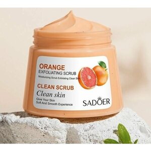 Sadoer Очищающий отшелушивающий скраб для тела красный апельсин Exfoliating Clean Scrub