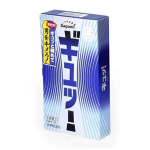 Sagami Фиолетовые презервативы Sagami 6 FIT V с волнообразной текстурой - 12 шт.