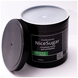 Сахарная паста изумруд 1000 гр Средняя для шугаринга и депиляции NiceSugar Professional.