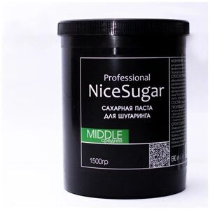 Сахарная паста изумруд 1500 гр Средняя для шугаринга и депиляции NiceSugar Professional.