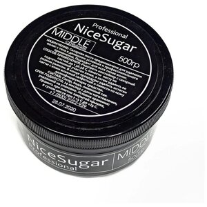 Сахарная паста шунгит 500 гр Средняя для шугаринга и депиляции NiceSugar Professional.