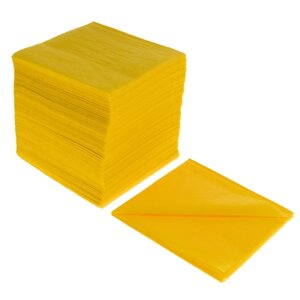 Салфетки 24х24см уп/250шт 2-слойные желтые