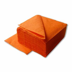 Салфетки 33х33см уп/200шт 2-слойные оранжевые