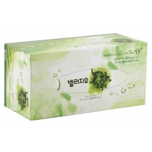 Салфетки Bellagio Green Tea, 210 листов, 1 пачка, зеленый