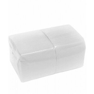 Салфетки бумажные 24х24см упаковка 400шт белые целлюлоза