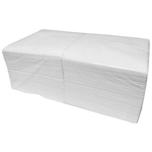 Салфетки бумажные 33x33см, 3-слойные, белые, 200шт.