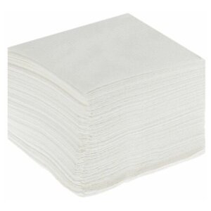 Салфетки бумажные белые, 24*24 см, 100 шт.