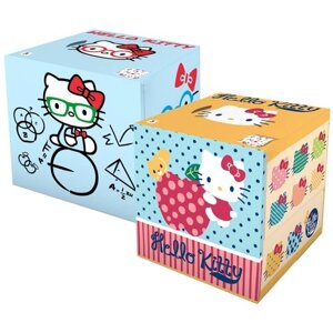 Салфетки бумажные "Hello Kitty" с рисунком (заплатки + голубая), 2 шт.