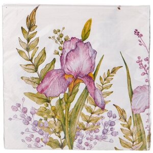 Салфетки бумажные irises 33 см, Lefard (175204)