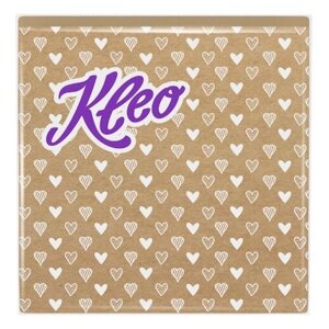Салфетки бумажные KLEO Крафт Сердечки 3-слойные 33х33 см 40 шт (2 упаковки)