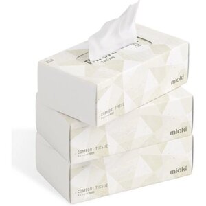 Салфетки бумажные MIOKI Lotion Tissue, 250 шт. х 3 уп.