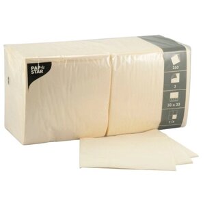 Салфетки бумажные PAPSTAR, 33х33 см, 3-слойные, 250 шт\уп