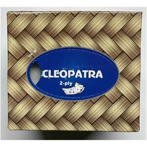 Салфетки бумажные в коробке Клеопатра двухслойные 85шт*21 печатанные (квадратные)