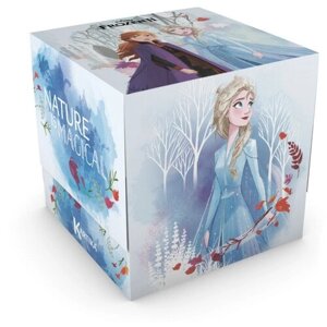 Салфетки бумажные выдергушки "Frozen" с рисунком "Магия Природы" 3 слоя, 56 шт, World Cart