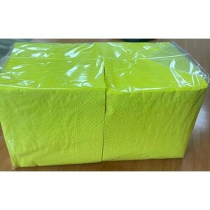 Салфетки двухслойные ZELPAPER 24х24 лимон (Новинка! бумажные, 250 шт, 100% целлюлоза