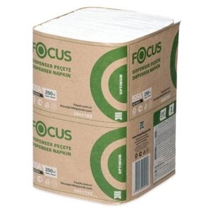 Салфетки Focus Optimum N2, белые, 250 листов, 18 пачек