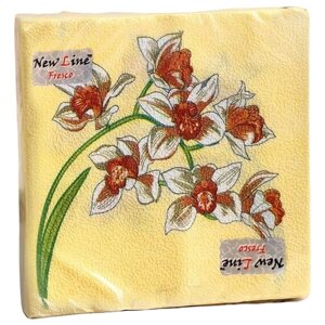 Салфетки New Line Fresco Орхидея, 20 листов