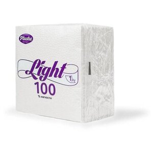 Салфетки Plushe Light белый/пастель, 90 листов, 1 пачка