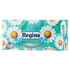 Салфетки Regina косметические Ромашка в коробке ароматизированные, 96 листов, зеленый