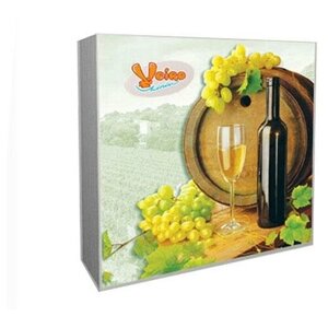 Салфетки Veiro "Винтаж-вино", трехслойные, 33x33 см (20 штук)