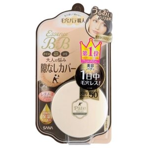 SANA Пудра компактная Pore putty essence bb powder moist & lasting бежевый